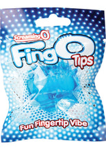 Load image into Gallery viewer, Screaming O Fing O Tips Silicone Finger Massagers Blue
