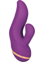 Load image into Gallery viewer, Entice Beverly Silicone Dual Moter Vibe Waterproof Raspberry 4 Inch