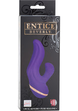 Load image into Gallery viewer, Entice Beverly Silicone Dual Moter Vibe Waterproof Purple 4 Inch