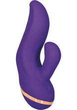 Load image into Gallery viewer, Entice Beverly Silicone Dual Moter Vibe Waterproof Purple 4 Inch