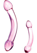 Load image into Gallery viewer, Glas Double Trouble Purple Dildo