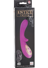Load image into Gallery viewer, Entice Emilia Dual Motor Rechargeable Silicone Vibe Waterproof Raspberry 3.5 Inch Shaft