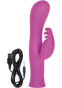 Envy Eight Rechargeable Silicone Dual Vibrator Waterproof Pink 7.5 Inch