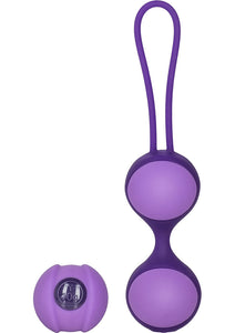 Key Mini Stella II Silicone Double Kegel Ball Set Purple