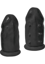 Load image into Gallery viewer, Ram Extension Condoms Latex Extender Sleeves Black 2 Each Per Box