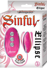 Load image into Gallery viewer, Sinful Ellipse Wired Remote Control Egg Pink