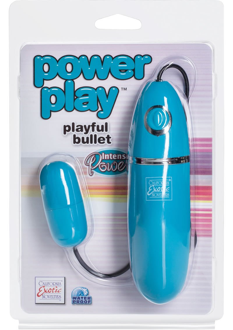 Power Play Playful Silicone Bullet Waterproof Teal 2.25 Inch