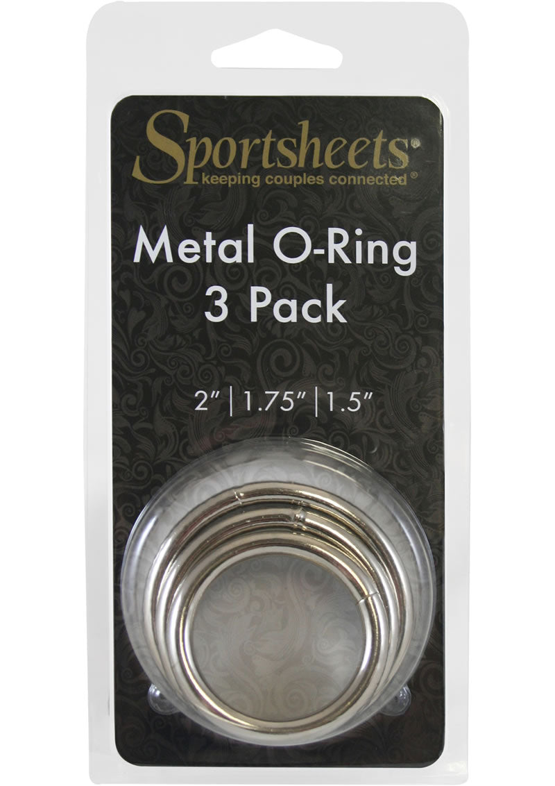Metal O Ring 3 Pack Assorted Cockrings Metal
