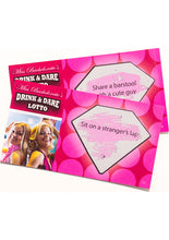 Load image into Gallery viewer, Miss Bachelorettes Drink And Dare Lotto Game 36 Cards