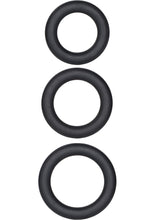Load image into Gallery viewer, Dr.Kaplan Silicone Support Rings Black 3 Sizes Per Pack