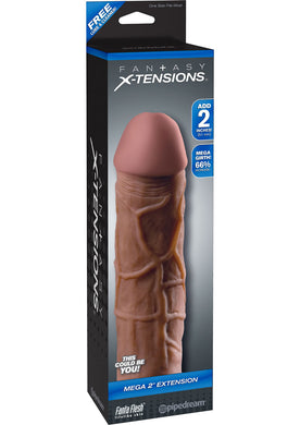 Fantasy Xtensions Mega 2 Inch Extension Sleeve Brown 8 Inch