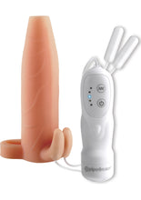 Load image into Gallery viewer, Fantasy Xtensions Duo Clit Climax-Her Extension Sleeve Waterproof Flesh 6 Inch