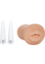 Load image into Gallery viewer, Vivid Raw Hot Ass Mouth Heated Stroker Ivory 6 Inch