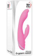 Load image into Gallery viewer, Adam and Eve Silicone G-gasm Rabbit Vibe Waterproof 8 Inch Pink