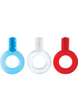 Load image into Gallery viewer, Go Vibe Ring Disposable Cockrings Assorted Colors 18 Each Per Counter Display