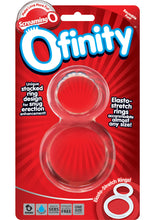 Load image into Gallery viewer, Ofinity Super Stretchy Double Silicone Cockring Waterproof Clear