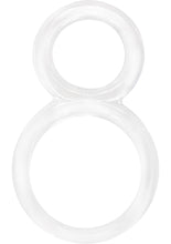 Load image into Gallery viewer, Ofinity Super Stretchy Double Silicone Cockring Waterproof Clear