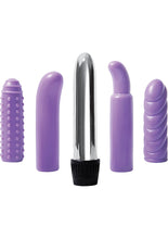 Load image into Gallery viewer, Evolved Multi Sleeve Vibrator Kit Purple