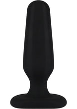 Load image into Gallery viewer, Hustler All About Anal Seamless Silicone Butt Plug Black 3 Inch