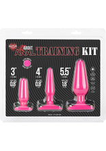 Load image into Gallery viewer, Hustler All About Anal Training Kit Silicone Anal Plugs Pink 3 Each Per Kit