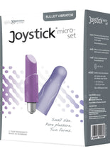 Load image into Gallery viewer, Joystick Micro Set Ladylike Bullet With Silicone Sleeves Waterproof Blackberry And Lilac 3.15 Inch