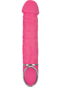 Always Ready Pleasure Vibe Silicone 10 Function Waterproof Pink 7.25 Inch