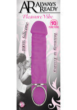 Load image into Gallery viewer, Always Ready Pleasure Vibe Silicone 10 Function Waterproof Purple 7.25 Inch