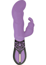 Load image into Gallery viewer, Ravishing 10 Function Rabbit Lover Silicone Vibe Waterproof Purple 7.75 Inch