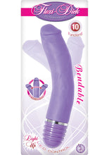 Load image into Gallery viewer, Flexi Dick 10 Function Bendable Silicone Lightup Realistic Vibrator Waterproof Purple