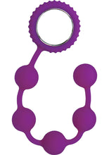 Load image into Gallery viewer, Sinful Anal Beads Silicone Purple 12 Inch