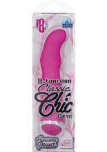 Load image into Gallery viewer, 8 Function Classic Chic Curve Vibrator Waterproof Pink 4.25 Inch
