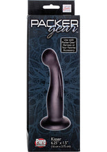 Load image into Gallery viewer, Packer Gear Kisser Silicone Anal Probe Black 6.25 Inch