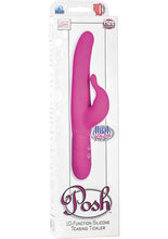 Load image into Gallery viewer, Posh 10 Function Silicone Teasing Tickler Dual Motor Vibe Waterproof Pink 4.25 inch