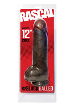 Load image into Gallery viewer, Rascal Chi Chi Larue`s Black Balled Massive Cock Waterproof Black 12 Inch