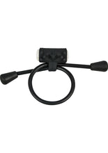 Load image into Gallery viewer, Ram Vibrating Cinch Silicone Ring Black