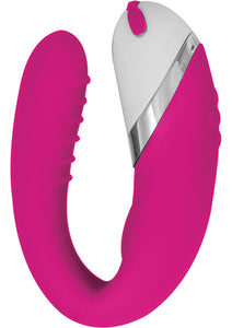 Amore Ultimate G Spot Silicone Rechargeable Massager Waterproof Pink 4.1 Inch