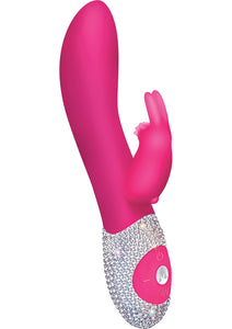 The Classic Rabbit Silicone Vibe Hot Pink Limited Edition Crystalized