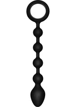 Load image into Gallery viewer, Booty Call Booty Climaxer Silicone Anal Probe Black 8 Inch