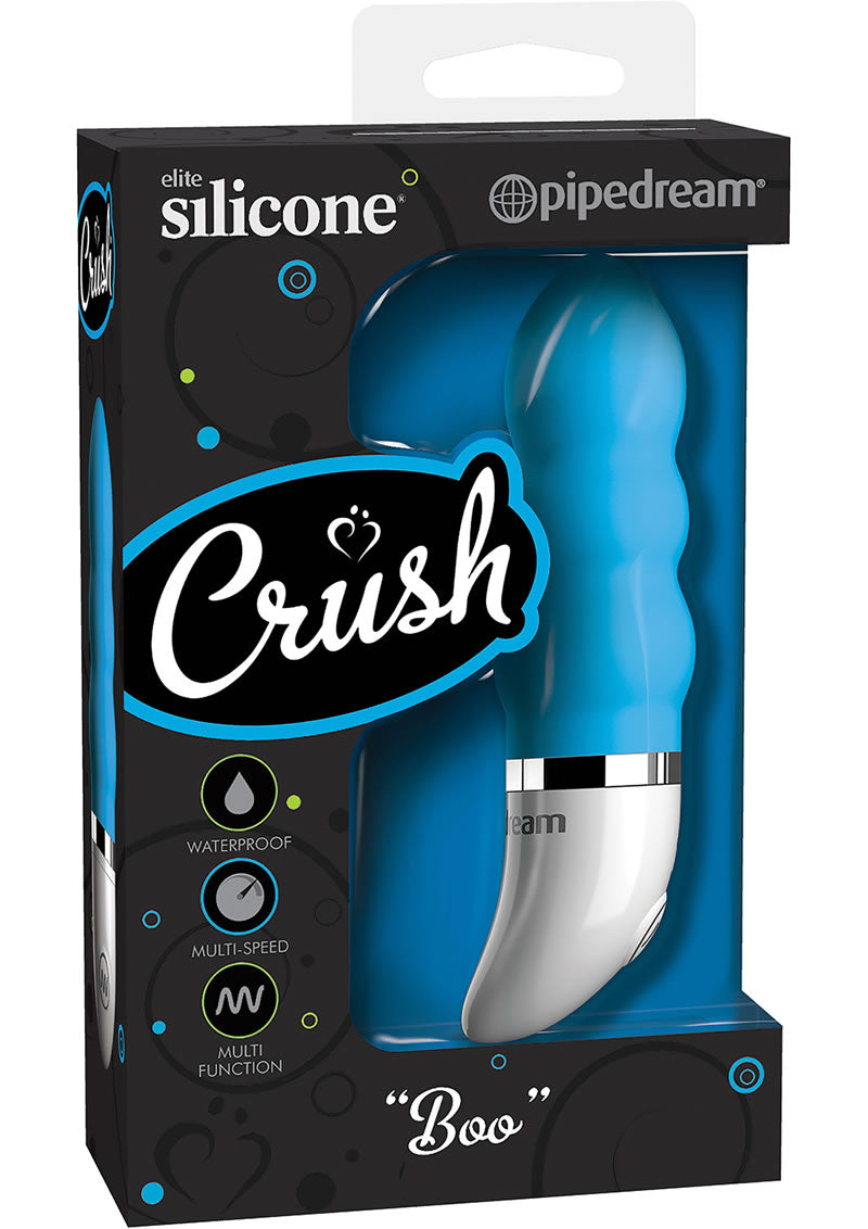 Crush Silicone Boo Mini Vibe Waterproof Blue 2.25 Inch