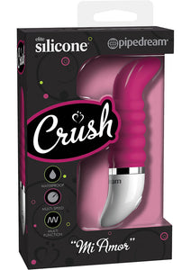 Crush Silicone Mi Amore Mini Vibe Waterproof Purpleish Red 2.25 Inch