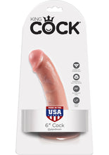 Load image into Gallery viewer, King Cock Realistic Dildo Waterproof Flesh 6 Inch