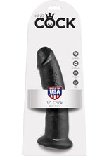 Load image into Gallery viewer, King Cock Realistic Dildo Black 9 Inch