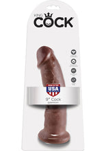 Load image into Gallery viewer, King Cock Realistic Dildo Brown 9 Inch