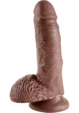 Load image into Gallery viewer, King Cock Realistic Dildo With Balls Brown 7 Inch