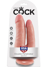 Load image into Gallery viewer, King Cock Double Penetrator Dildo Flesh