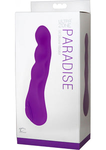Ultra Zone Paradise Silicone Vibrator Waterproof Purple 5.6 Inch