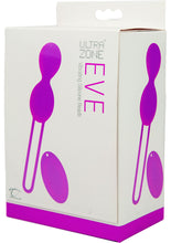 Load image into Gallery viewer, Ultra Zone Eve Remote Control Silicone Vibrating Beads Rechargeable Purple