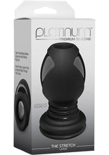 Load image into Gallery viewer, Platinum Premium Silicone the Stretch Anal Expander Plug Large Black 4.6 Inch