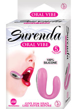 Load image into Gallery viewer, Surenda Silicone Oral Vibe Rechargeable 5 Function Waterproof Pink 2.25 Inch