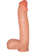 Load image into Gallery viewer, Real Skin All American Ultra Whoppers Curved Head Dong Waterproof Flesh 11 Inch